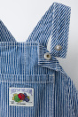 Zara ПОЛОСАТЫЙ КОМБИНЕЗОН-КОМБИНЕЗОН FRUIT OF THE LOOM синего цвета