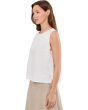 Organic Linen Round Neck Shell