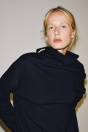 Zara Темно-синяя ТОЛСТОВКА СО СТОЯЧИМ ВОРОТНИКОМ