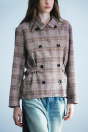 Zara Пиджак В клетку И коричневые БРЮКИ ZW COLLECTION COLLECTION