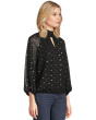 Mock Neck Wrapped Long Sleeve