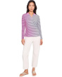 Sunsense Gradient Stripe Long Sleeve Quarter Zip