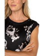 Sleeveless Woven To Knit Top