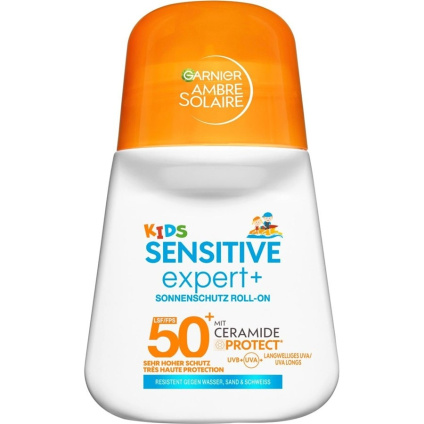 GARNIER Ambre Solaire Kids Sensitive Expert+ Солнцезащитный крем Roll-On SPF 50+ - 50 мл