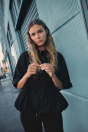 Zara Черная ПАРКА С КОРОТКИМИ РУКАВАМИ И ПЫШНЫМ ПОДОЛОМ