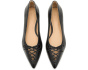Londyn Lace-Up Nappa Leather Ballet Flats
