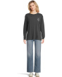Heart Shark Long Sleeve Boyfriend Tee