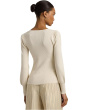 Rib-Knit Puff-Sleeve Sweater