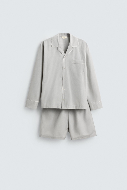 Zara ПИЖАМНЫЙ КОМПЛЕКТ С КОРОТКИМИ ШТАНАМИ 515552619-500-3