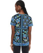 The Janie Favorite Button Neck Tee- Delmira