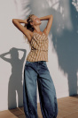 Zara ДЖИНСЫ TRF С ЭЛАСТИЧНЫМ ПОЯСОМ И ПОЯСОМ СРЕДНЕЙ ВЫСОТЫ