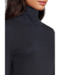 Sheer Knit Turtle Neck Top