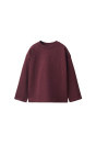 Zara ОДНОТОННАЯ ФУТБОЛКА темно-красного цвета