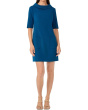 Drape Neck Straight Fit Dress