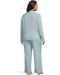 Plus Size Novelty Print Long Sleeve Girlfriend Pajama Set