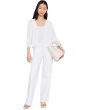 Petite Organic Linen Cotton V-neck Cardigan