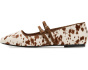 The Greta Double-Strap Ballet Flat in Haircalf