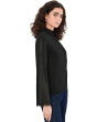 Mock Neck Bell Sleeve with Rhinestone