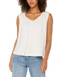 Sleeveless Shirred Detail Knit Top