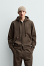 Zara Толстовка С КАПЮШОНОМ НА МОЛНИИ ПРОИСХОЖДЕНИЕ ДЛЯ ТЯЖЕЛОВЕСОВ 495716625-717-2
