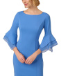 Knit Crepe Tiered Sleeve Dress