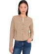 Brocade Fringe Knit Jacket