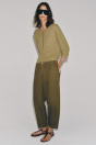 Zara БРЮКИ-БОЧКИ ZW COLLECTION ЦВЕТА хаки