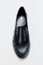 Zara Мягкие МОКАСИНЫ С ЧЕРНЫМИ ВСТАВКАМИ