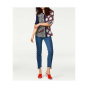 Druck-Patchbluse, bunt