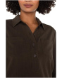 Popover Long Sleeve Shirt With Elastic At Waist