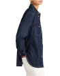Oversized Western Shirt In Rinse Wash