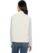Organic Linen Cotton Crepe Stand Collar Vest