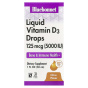 Bluebonnet Nutrition, капли витамина D3, с натуральным цитрусовым вкусом, 5000 МЕ, 30 мл (1 жидкая унция)