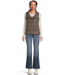Eggshell High Collar Vest