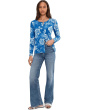 The Janie Favorite Collarless Button Down- Spiraea
