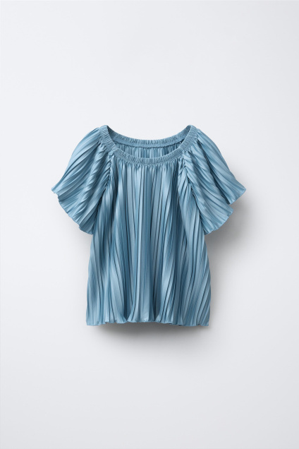 Zara Футболка СО складками 497131571-400-7