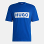 Hugo Футболка унисекс с культовым логотипом и коротким рукавом