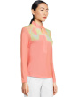 Flare Print Long Sleeve Sunsense 1/4 Zip Top
