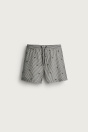 Zara ШОРТЫ ДЛЯ ПЛАВАНИЯ НА ВОЗДУШНОЙ ПОДУШКЕ С ЧЕРНОЙ ВЫШИВКОЙ