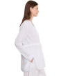 Organic Handkerchief Linen Long Shirt With Drawstrng