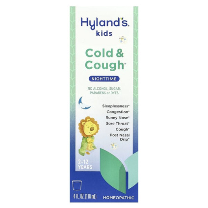 Hylands Naturals, От простуды и кашля для детей, для детей от 2 до 12 лет, без добавок, 118 мл (4 жидк. унц.)