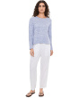 Organic Linen Cotton Slub Crew Neck Sweater