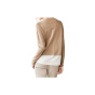 2-in-1-Feinstrickpullover, sand-creme