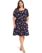 Plus Size Tiered Short Dress