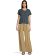 Willow Wide-Leg Pants in Stretch Poplin