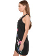Bow Strap Placement Print Midi Dress