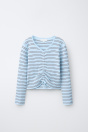Zara ТРИКОТАЖНЫЙ СВИТЕР в РУБЧИК с ОБОРКАМИ 525288269-104-7
