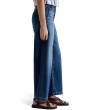 Stella Mid-Rise Ankle Palazzo Jeans in Indigo Shade