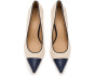 Lanette III Canvas & Leather Pumps