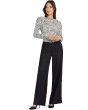 Petite Five-Pocket Wide Leg Trouser Pants